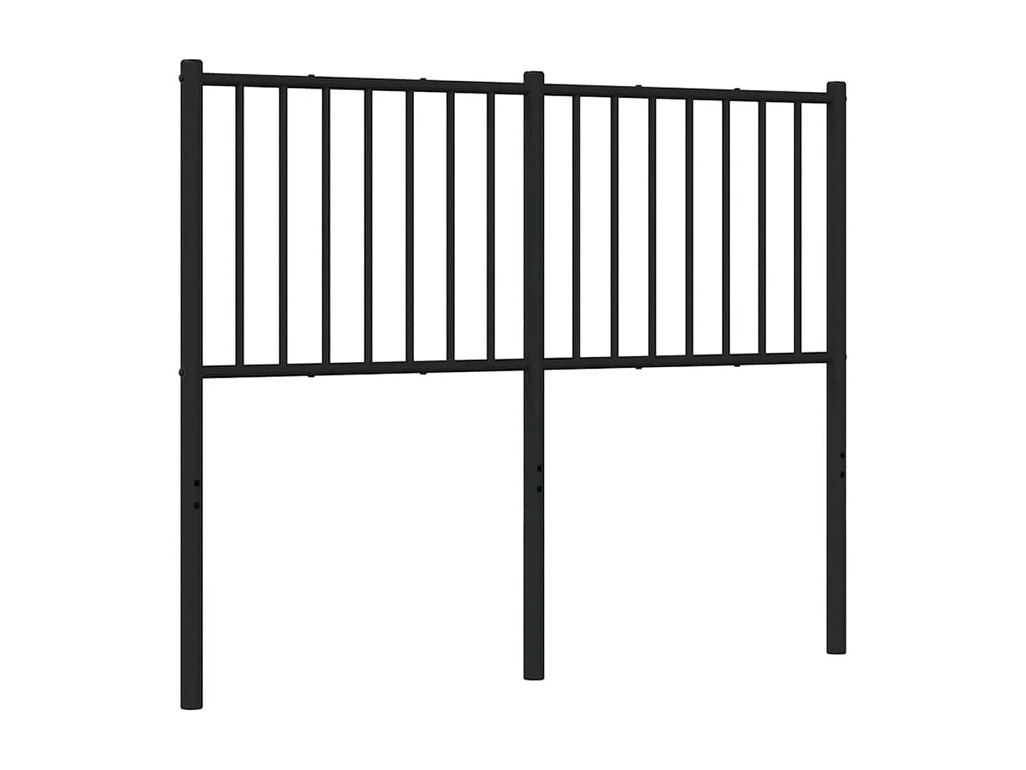 Tête de lit de remplacement métal noir 120 cm