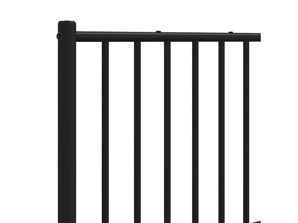 Tête de lit de remplacement métal noir 120 cm
