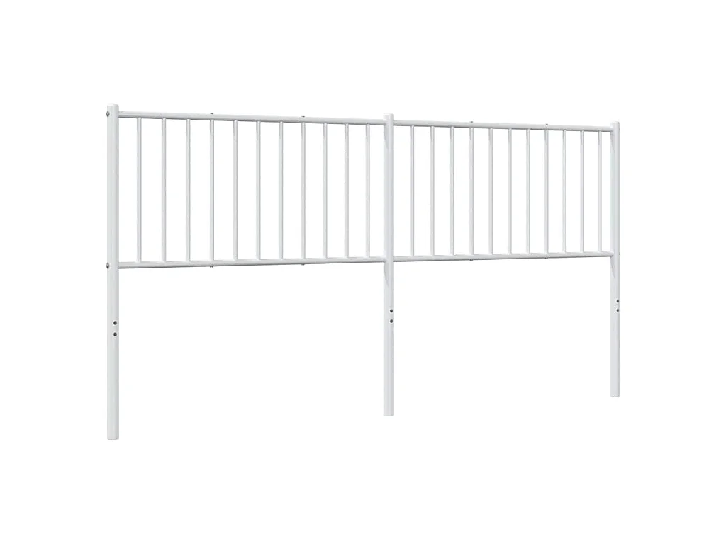 Vervangend hoofdbord 180 cm metaal wit