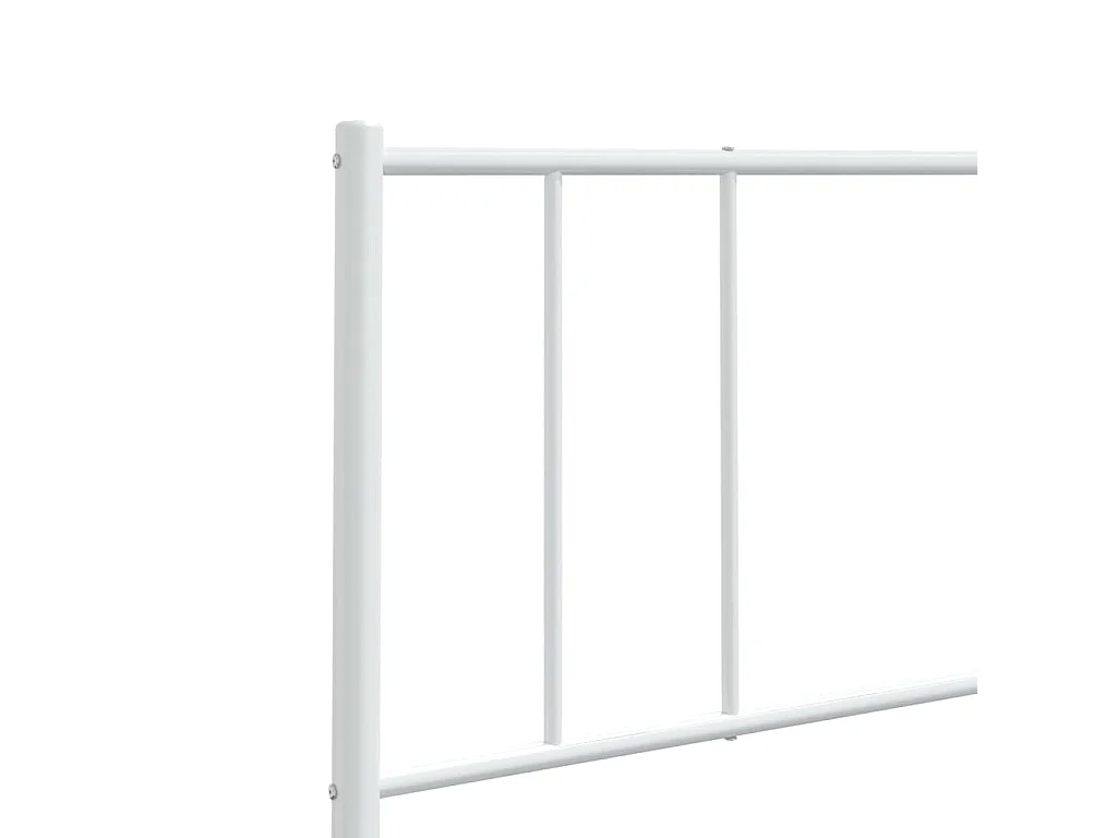 Tête de lit de remplacement métal blanc 120 cm