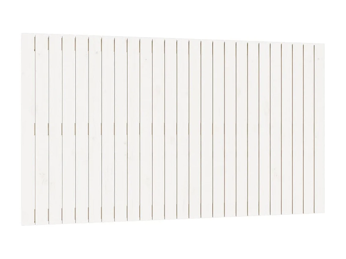 Tête de lit murale Blanc 159,5x3x90 cm Bois massif de pin