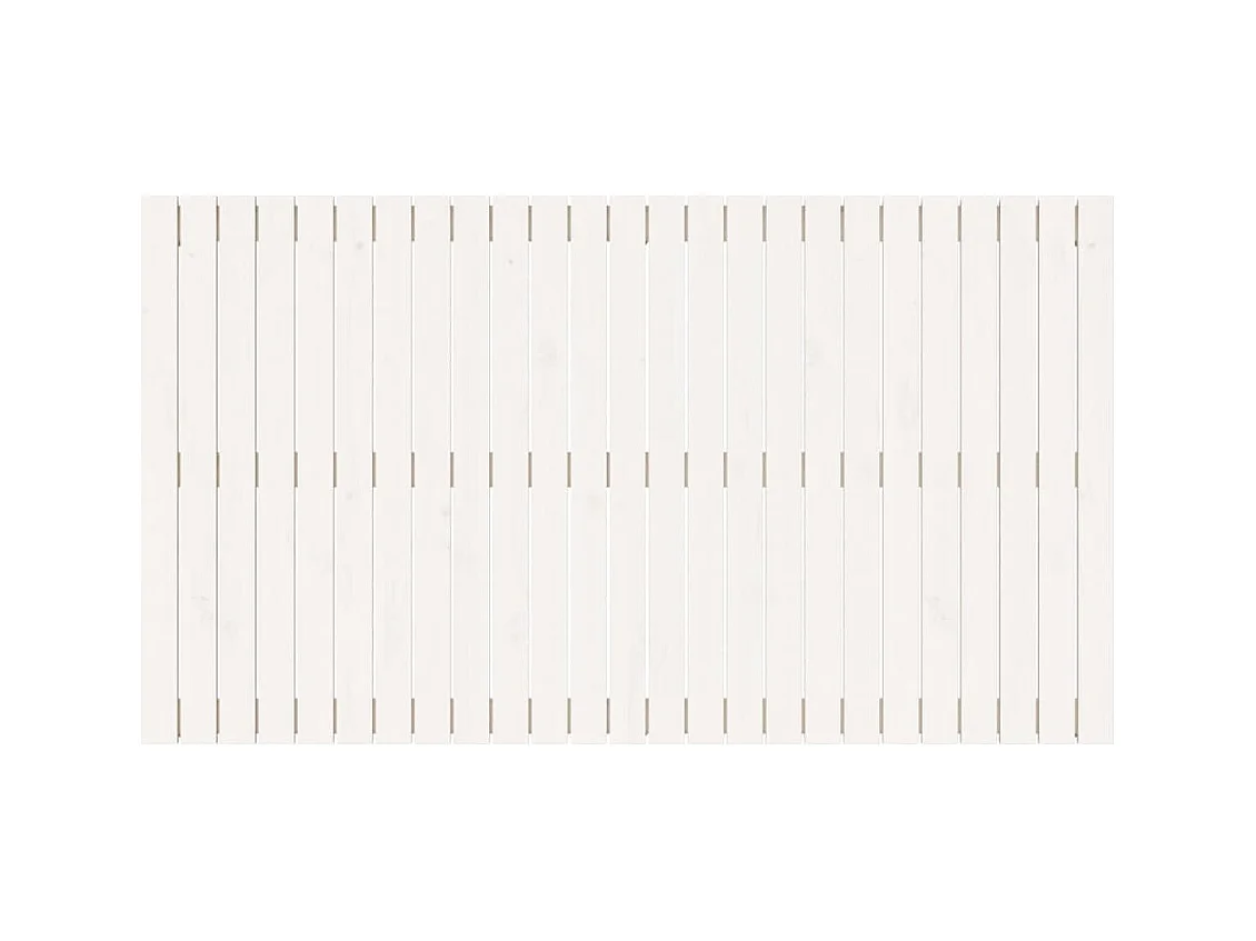 Tête de lit murale Blanc 159,5x3x90 cm Bois massif de pin