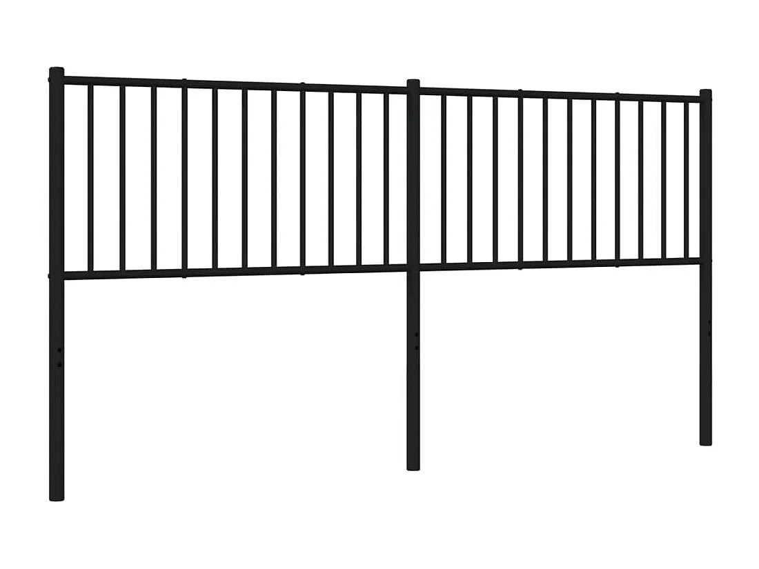 Kopfteil Metall Schwarz 180 cm