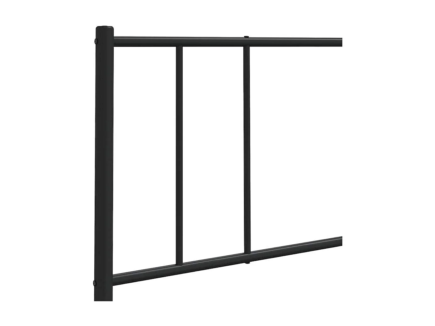 Ersatz-Kopfteil Metall Schwarz 90 cm