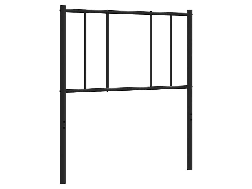Tête de lit de remplacement métal noir 90 cm