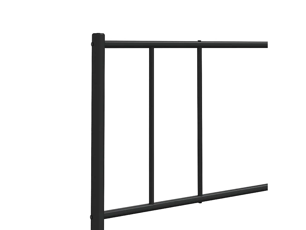 Tête de lit de remplacement métal noir 90 cm