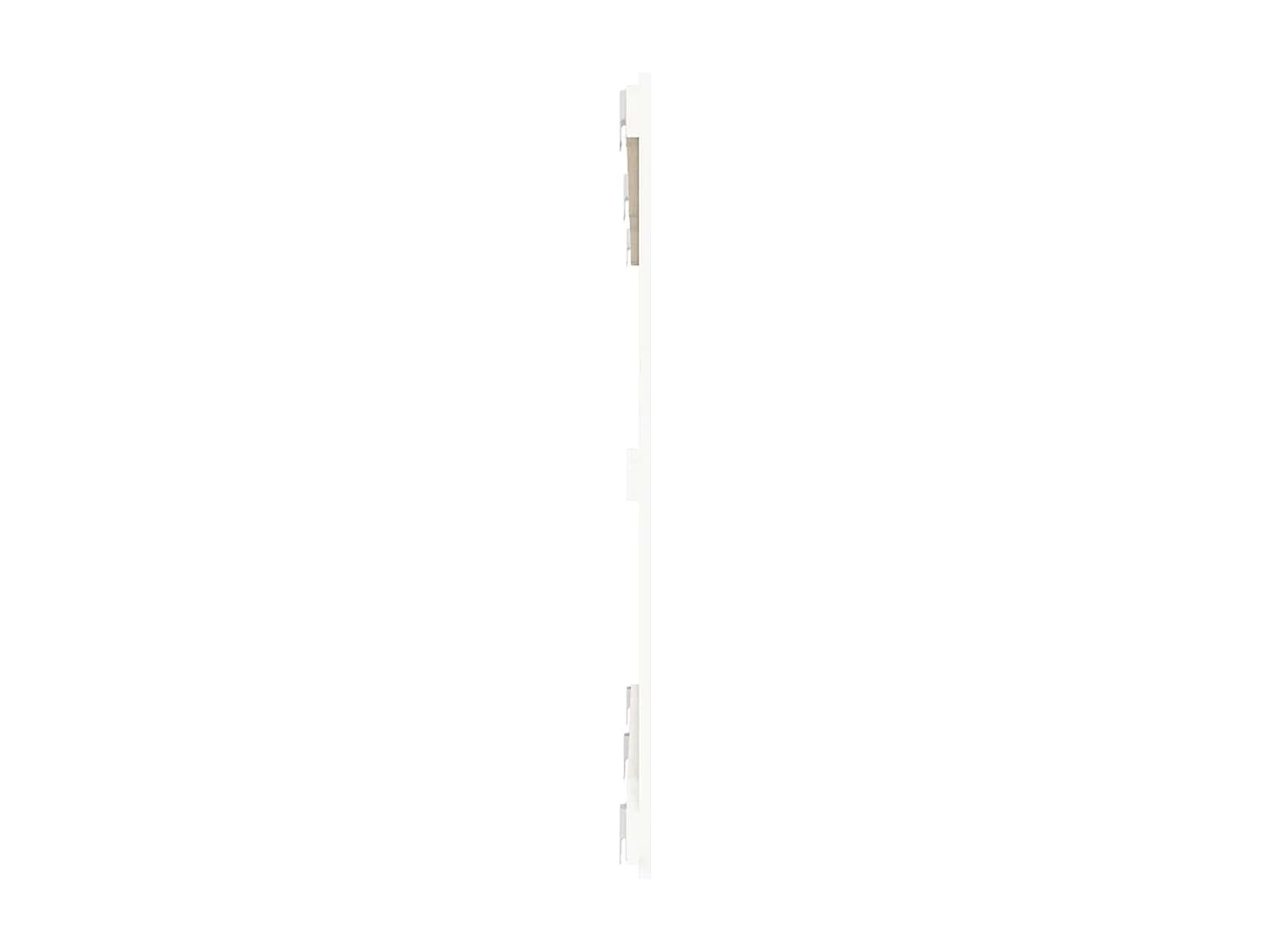 Cabecero de cama de pared madera maciza pino blanco 147x3x90 cm