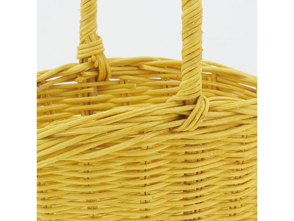 Paniers en rotin ovales coloris assortis Lot de 3