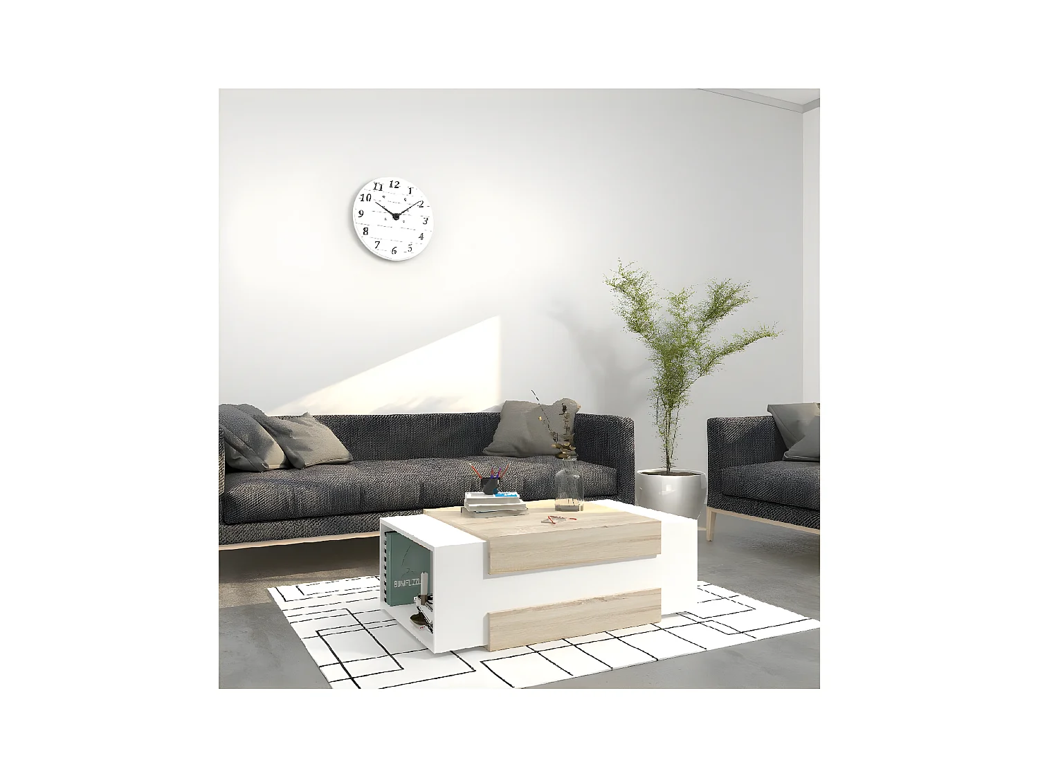 Koffietafel Ulrica - Sonoma - 100x60x35 cm - EPIKASA