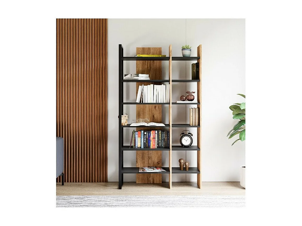 Bibliothèque Dafne, Chêne, 94x34x160 cm, EPIKASA