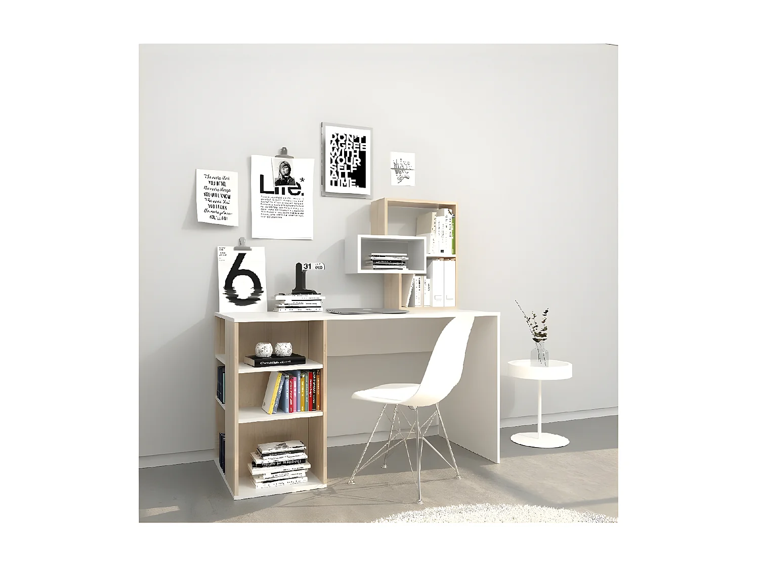 Bureau Lara - Sonoma - 130x60x135 cm - EPIKASA