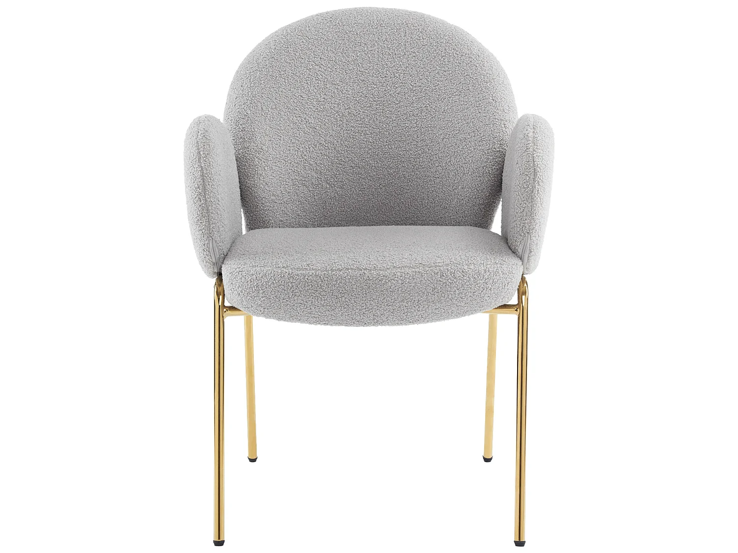 Eetkamerstoel in grijze badstof