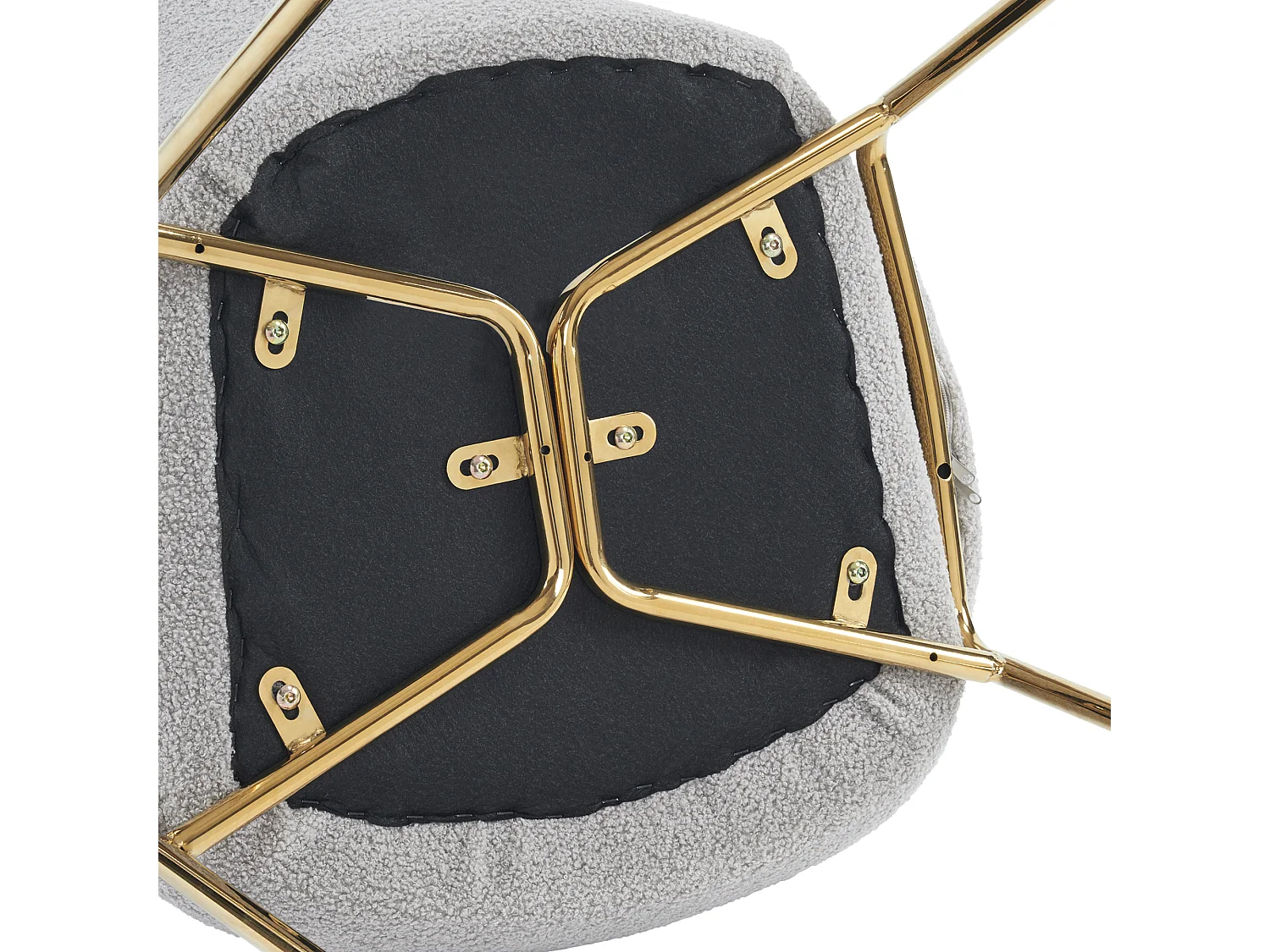 Eetkamerstoel in grijze badstof