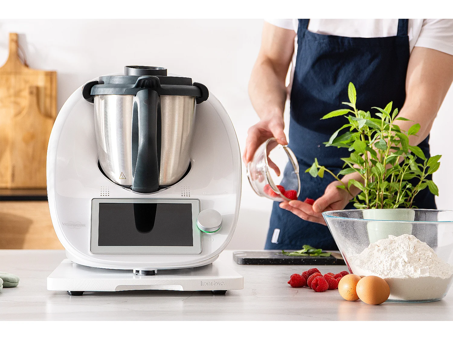 Gleitbrett - Zubehör für Thermomix TM31, TM5 und TM6 - Weiß - COQUERE