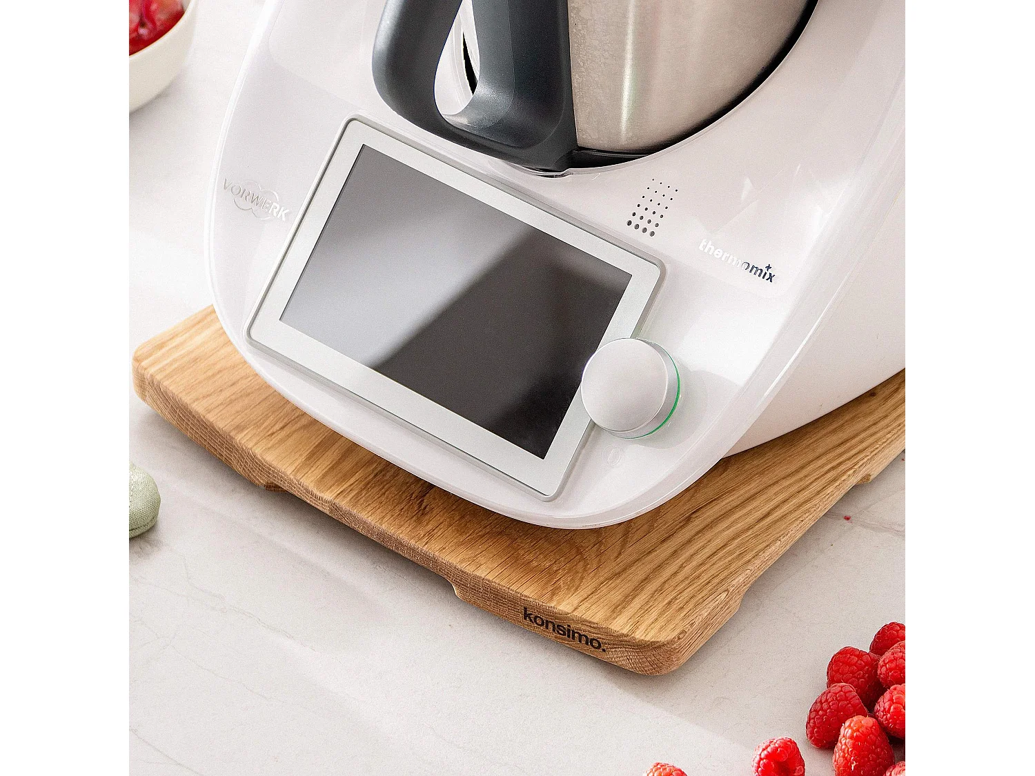 Gleitbrett - Zubehör für Thermomix TM31, TM5 und TM6 - Eiche Dekor - COQUERE