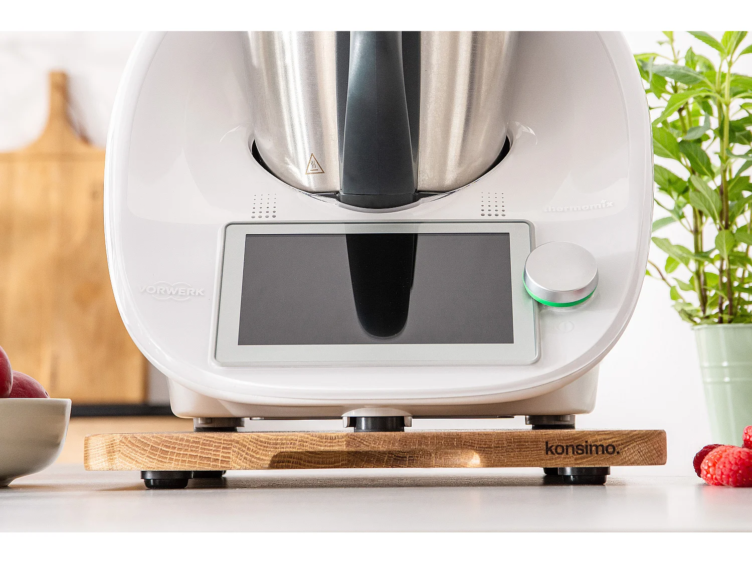 Gleitbrett - Zubehör für Thermomix TM31, TM5 und TM6 - Eiche Dekor - COQUERE