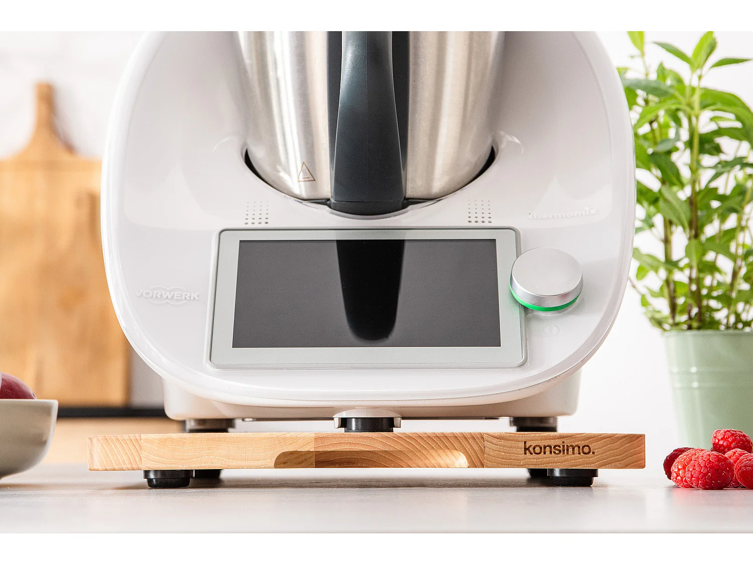 Gleitbrett - Zubehör für Thermomix TM31, TM5 und TM6 - Esche Dekor - COQUERE