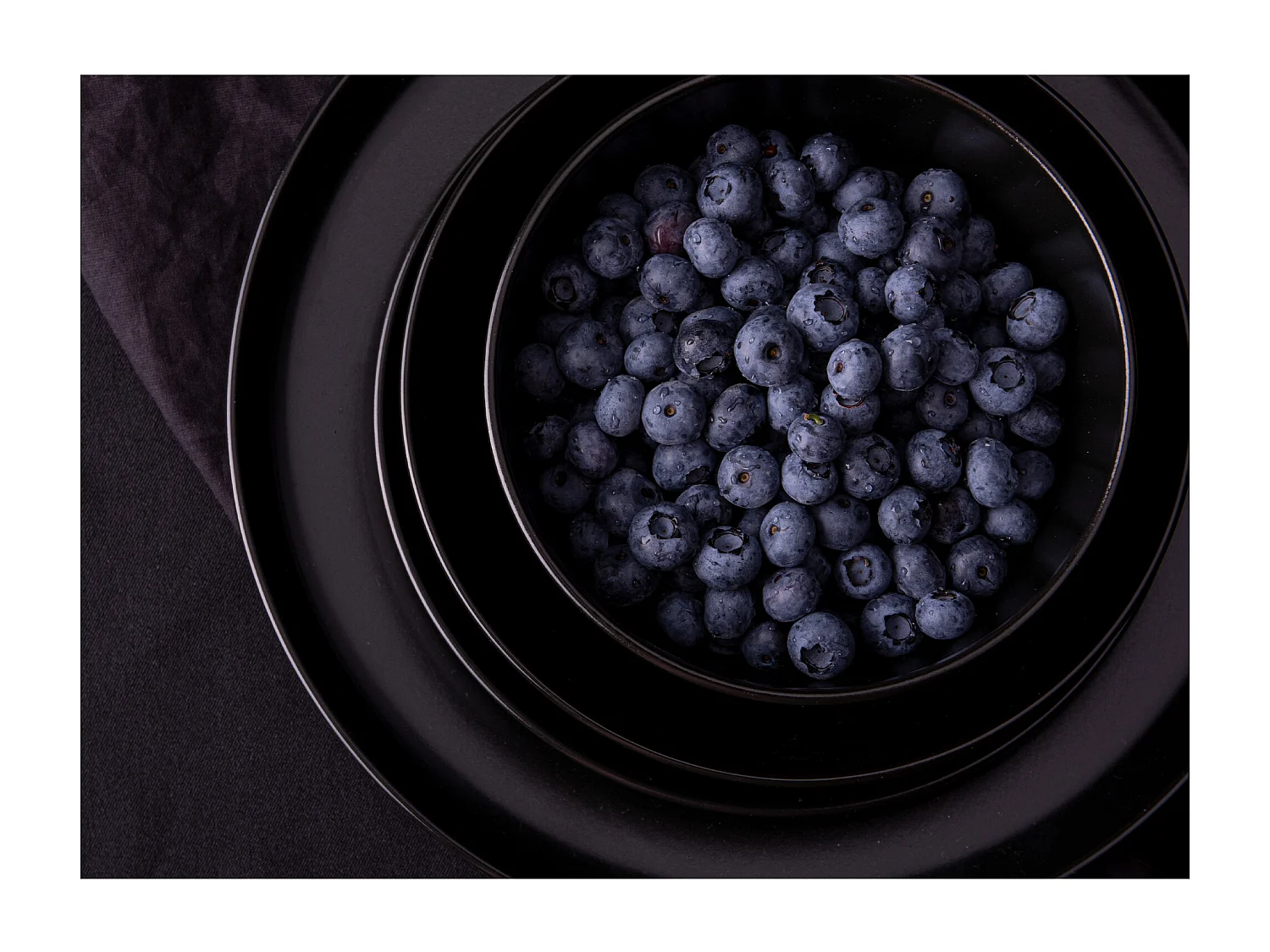 Schüssel-Set 6 Personen 6-tlg - Schwarz - VICTO