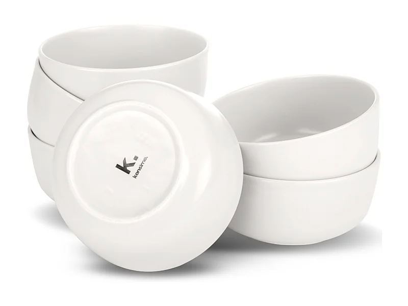 Schüssel-Set 6 Personen 6-tlg - Weiß - VICTO