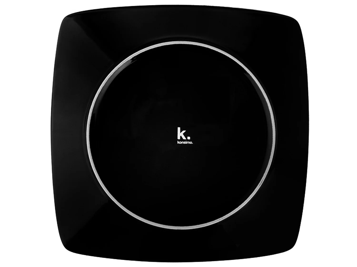 Tafelservice für 6 Personen (18el) Mikrowellengeeignet - Keramik - Schwarz - EPIRI