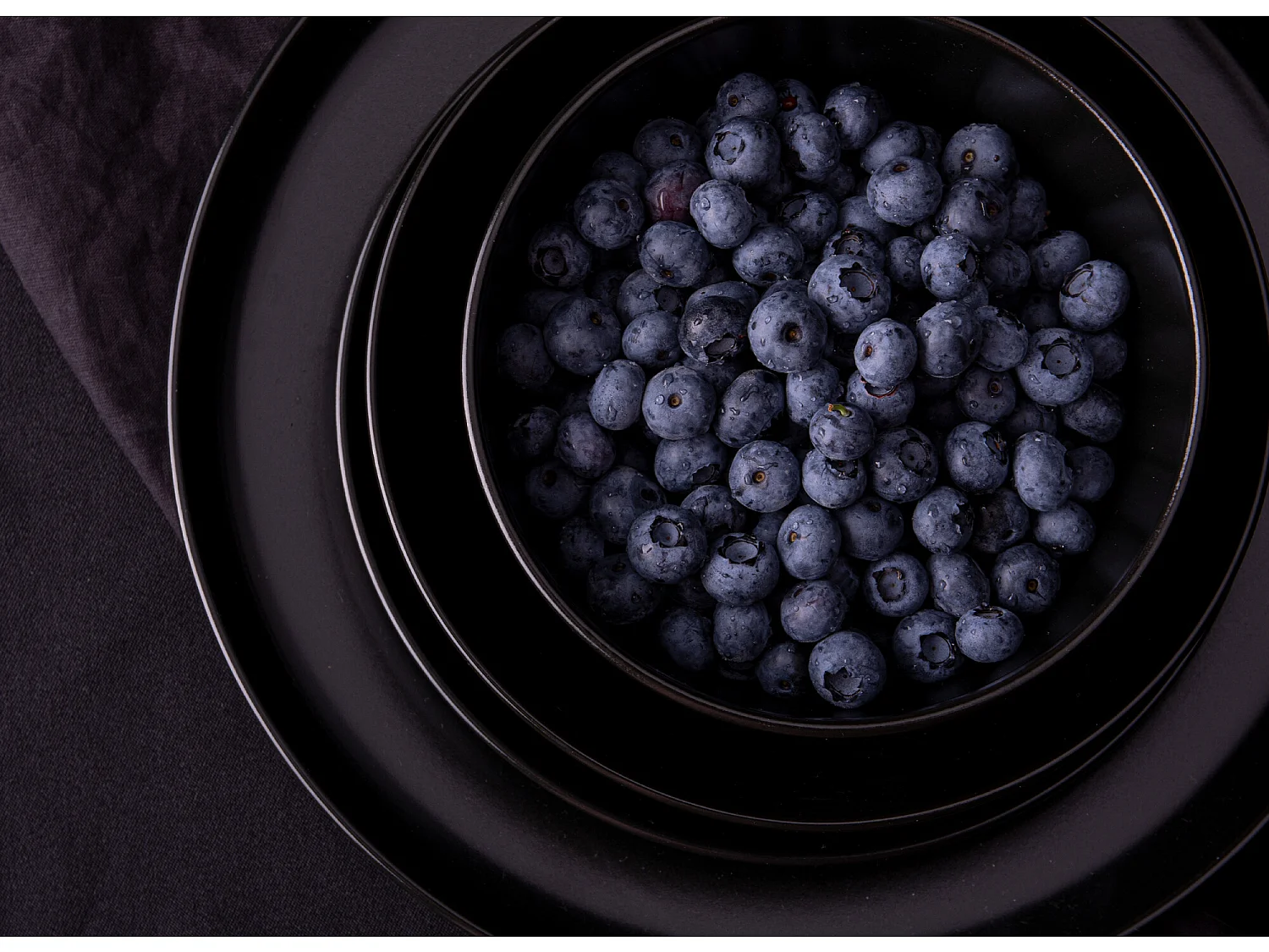 Tafelservice 6 Personen 24-tlg - Schwarz - VICTO