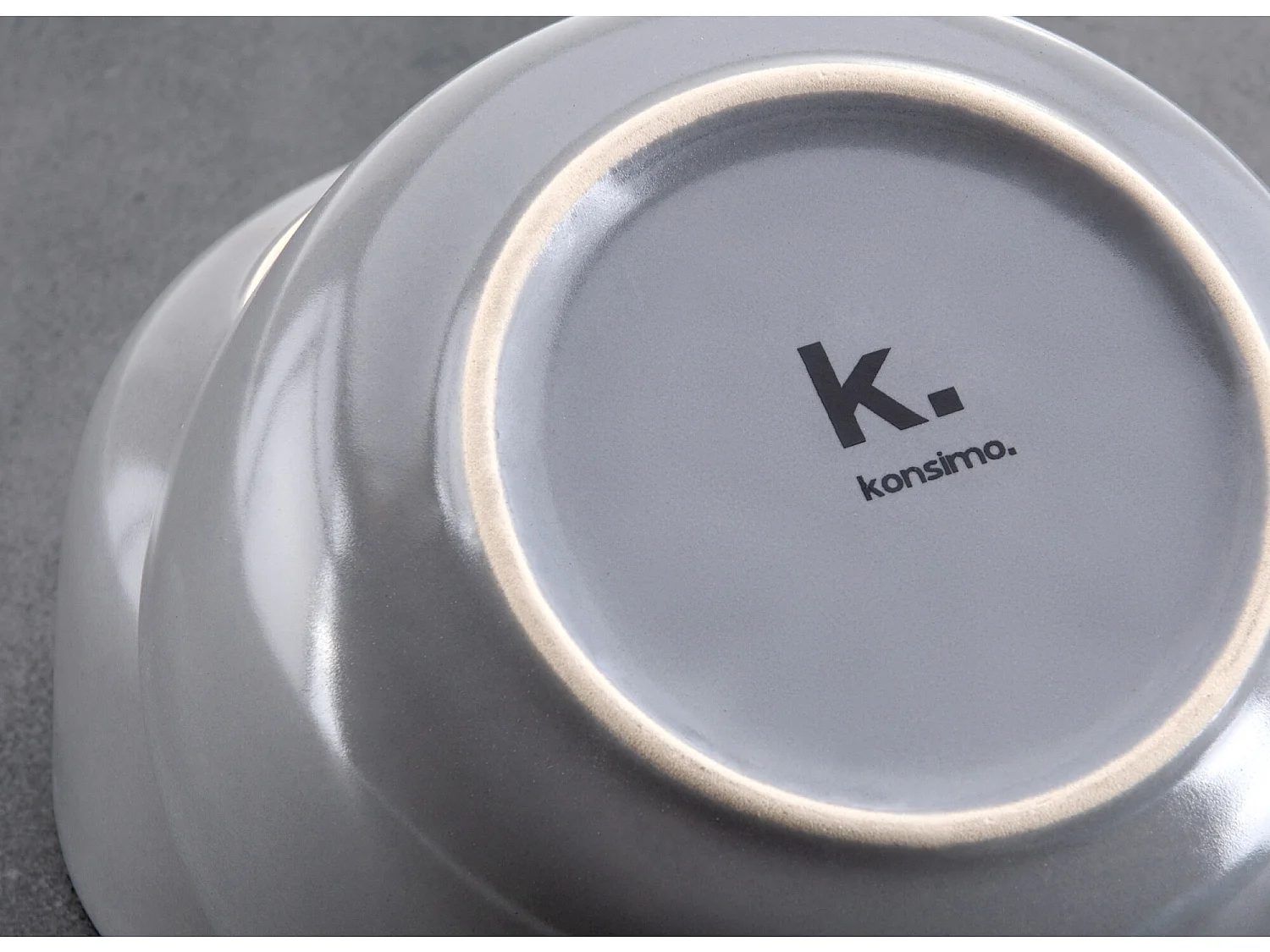 Tafelservice 6 Personen 18-tlg - Grau, Weiß, Schwarz - VICTO