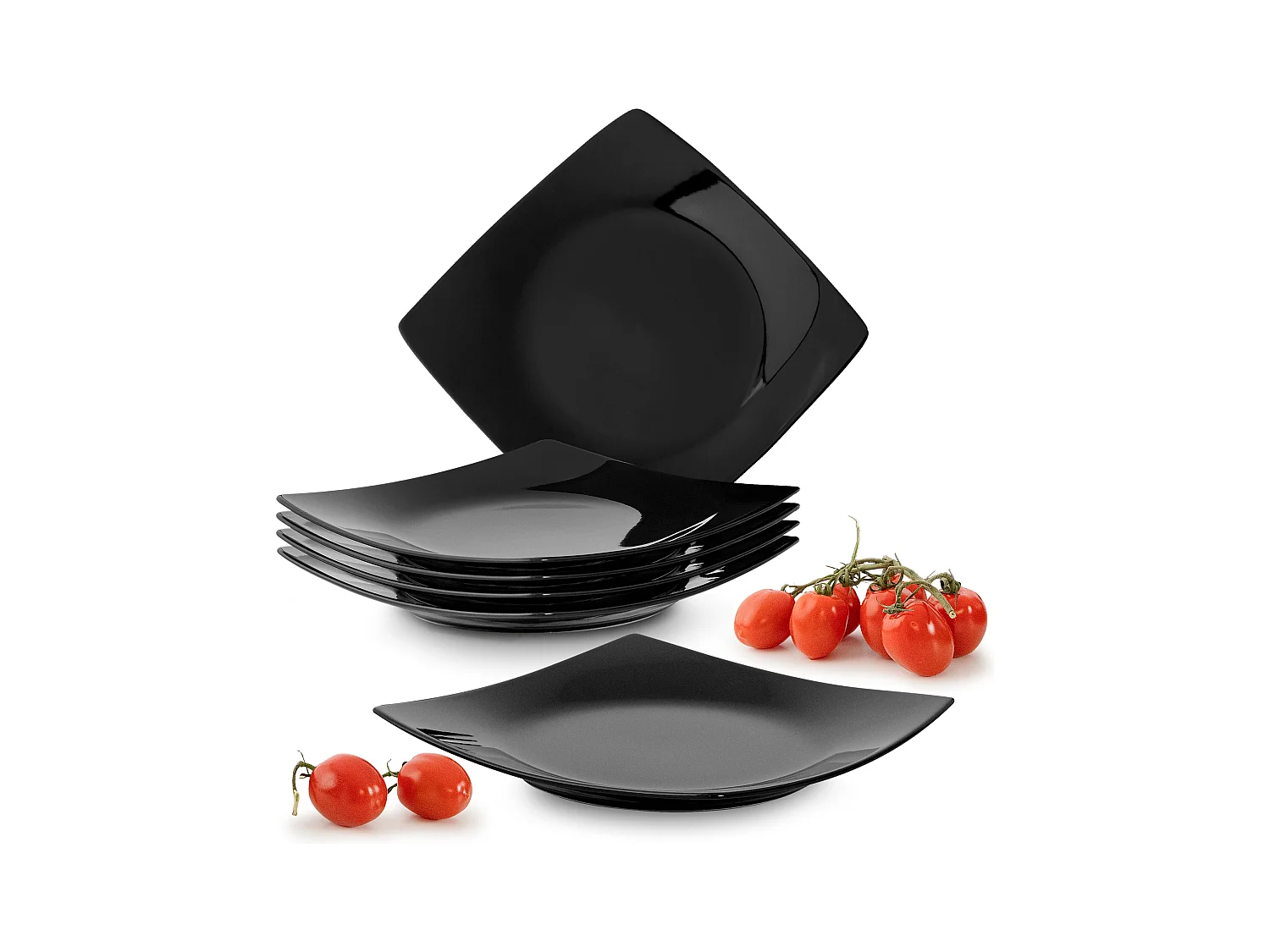 Teller-Set Dessertteller 6-tlg 6 Pers. - Schwarz - EPIRI