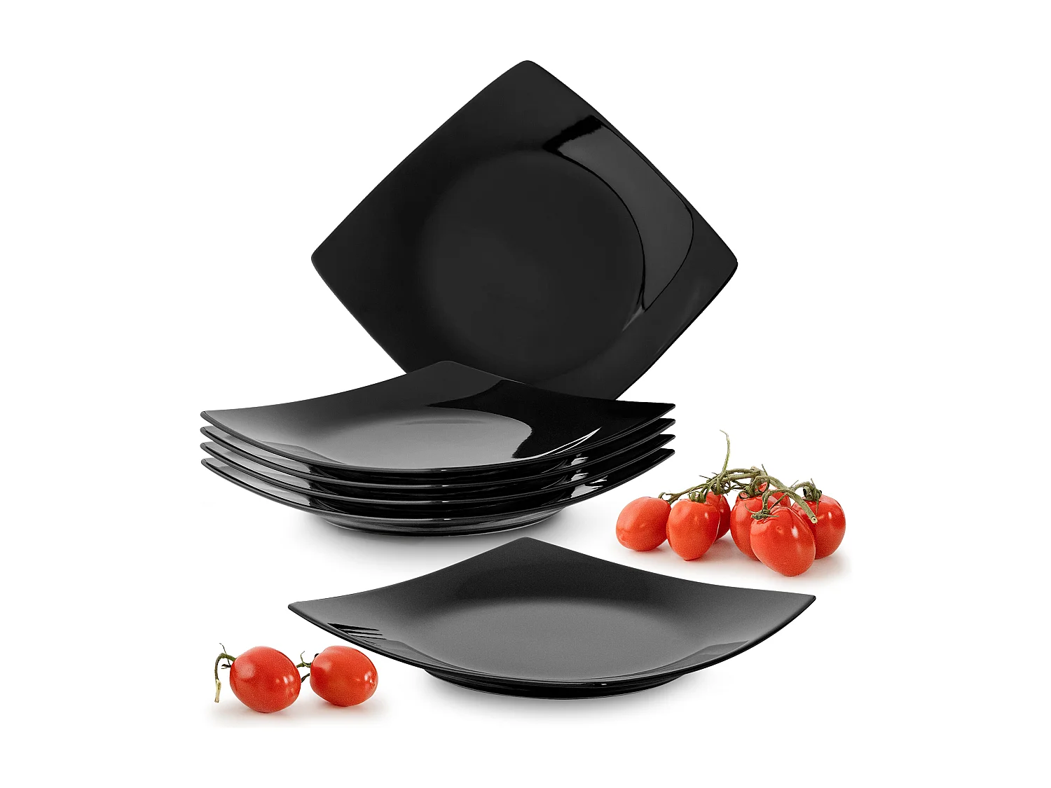 Teller-Set Dessertteller 6-tlg 6 Pers. - Schwarz - EPIRI