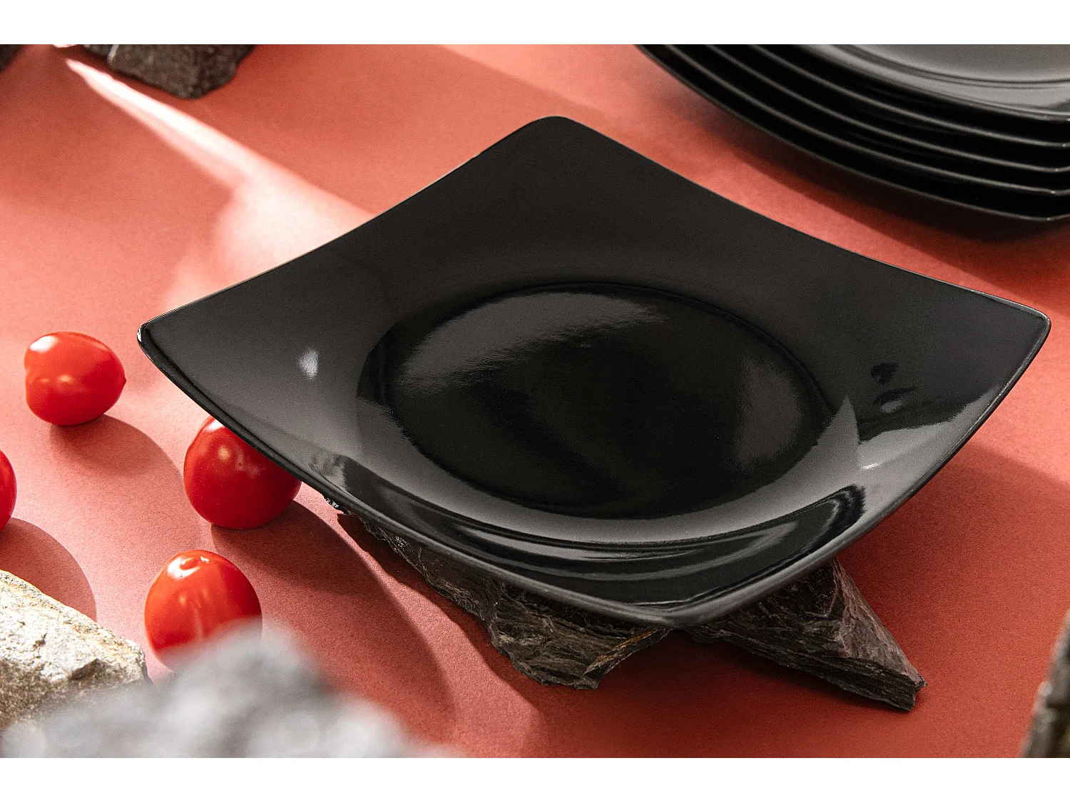 Teller-Set Dessertteller 6-tlg 6 Pers. - Schwarz - EPIRI