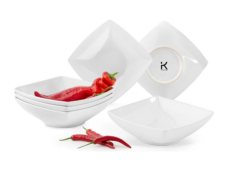 Teller-Set Suppenteller 6-tlg 6 Personen - Weiß - EPIRI