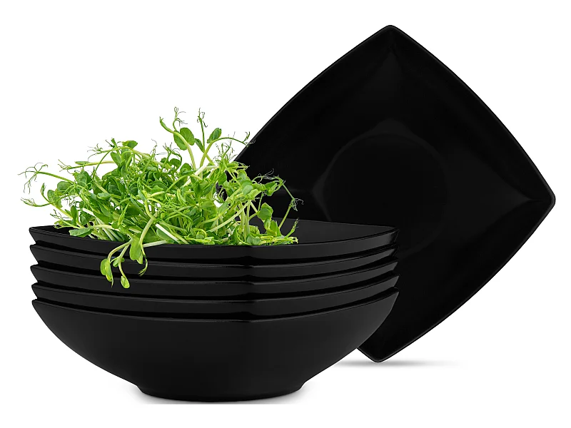 Teller-Set Suppenteller 6-tlg 6 Personen - Schwarz matt - EPIRI