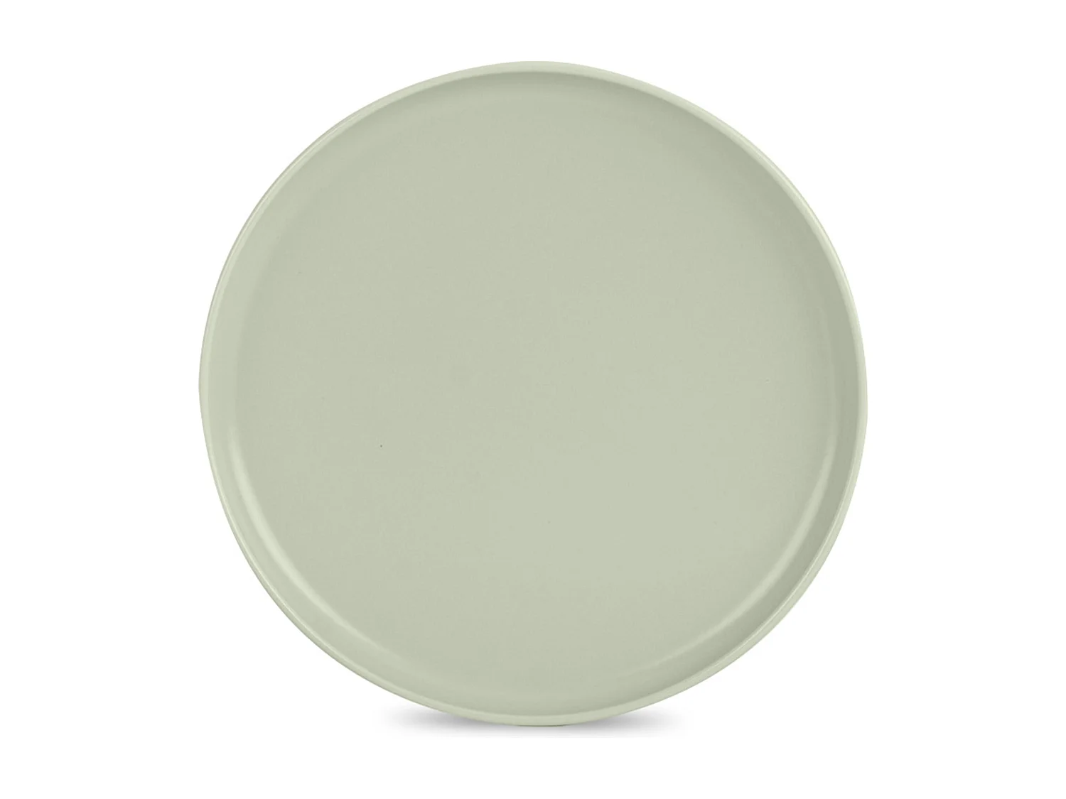 Teller-Set 6-tlg Speiseteller - beige/grün/grau - VICTO