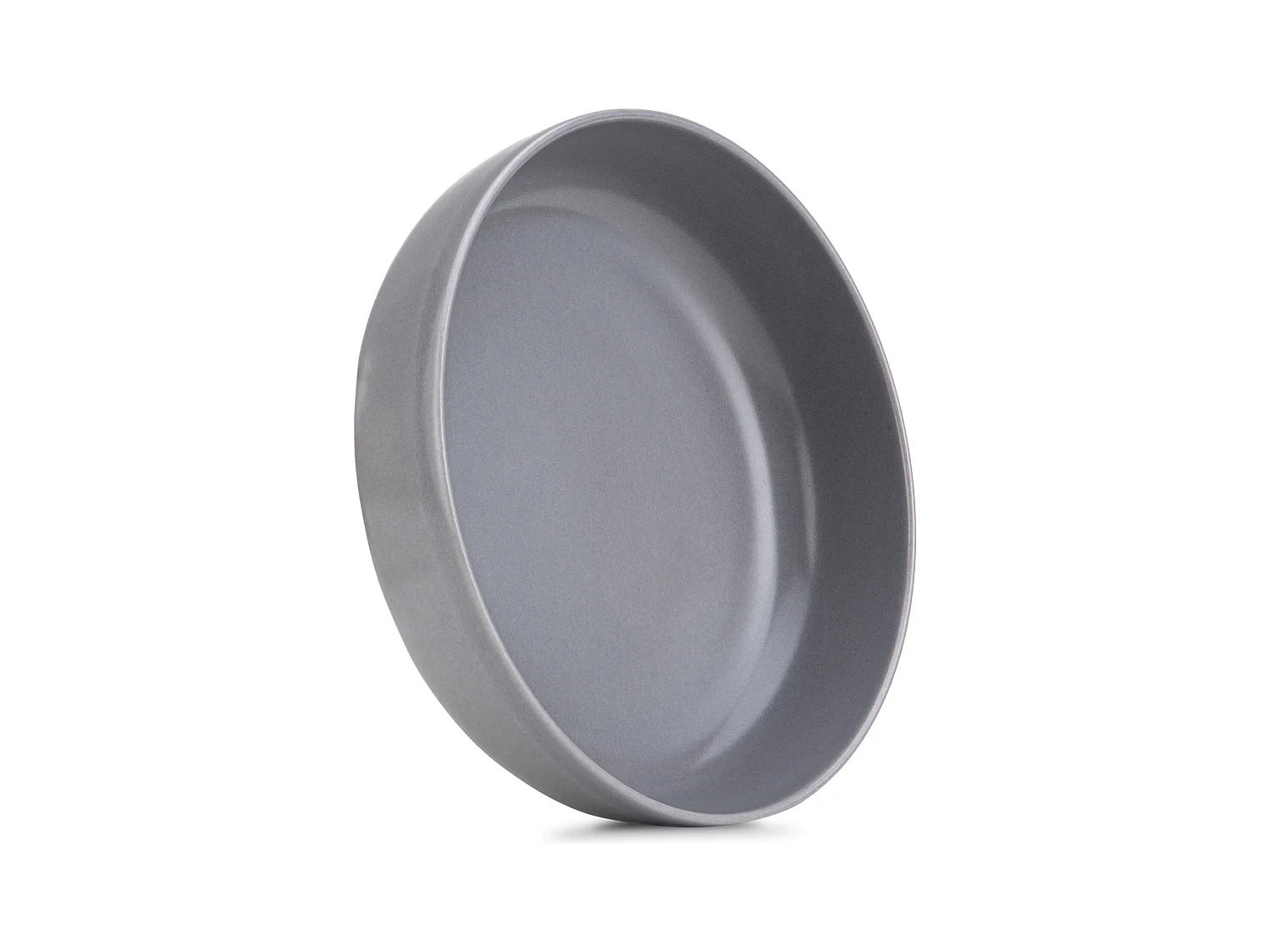 Teller-Set 6-tlg Suppenteller - Grau - VICTO