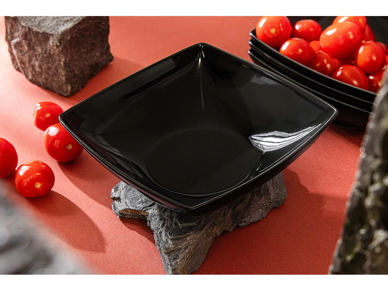 Teller-Set Suppenteller 6-tlg 6 Personen - Schwarz - EPIRI