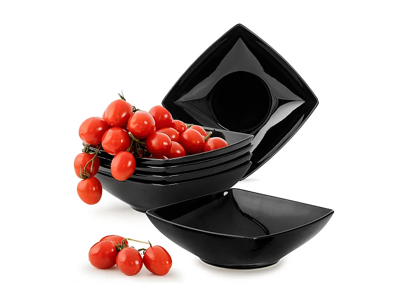 Teller-Set Suppenteller 6-tlg 6 Personen - Schwarz - EPIRI