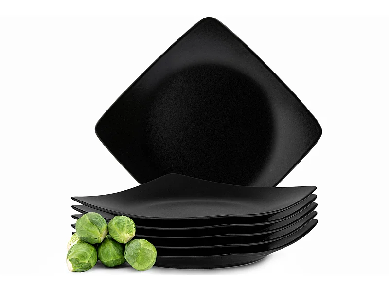 Teller-Set Dessertteller 6-tlg 6 Pers. - Schwarz matt - EPIRI