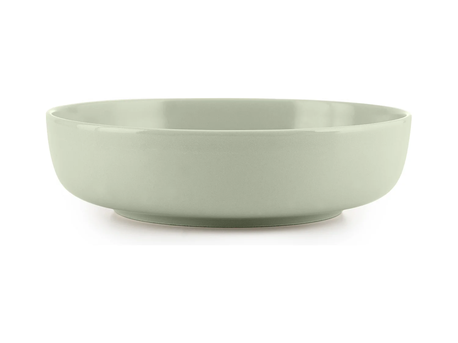 Teller-Set 6-tlg Suppenteller - beige/grün/grau - VICTO