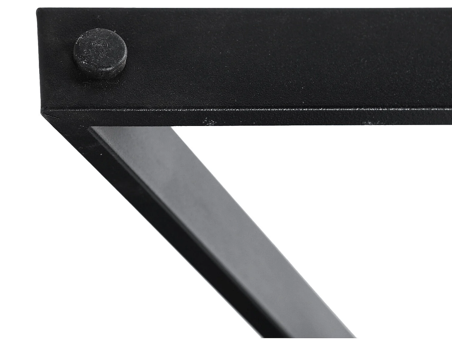 Table à point rectangulaire effet bois noir bout de canapé CARVALHO SIDE TABLE A