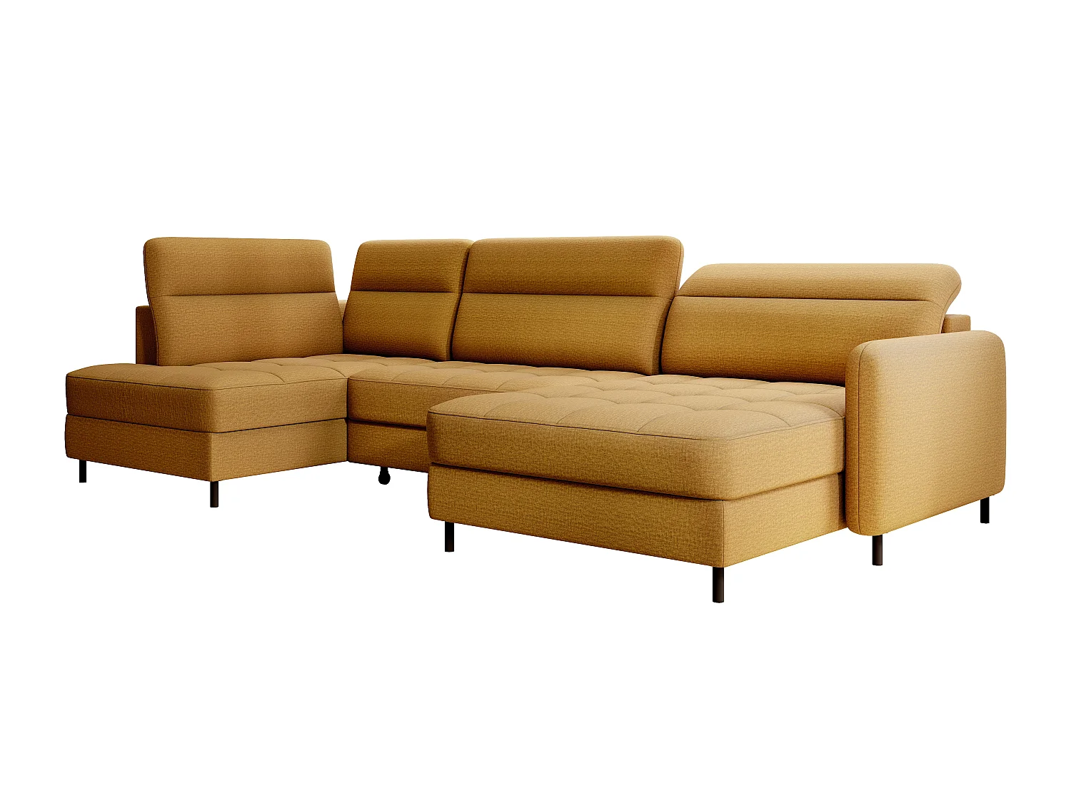 Canapé Corner Silvio UR/Tissu-Orange