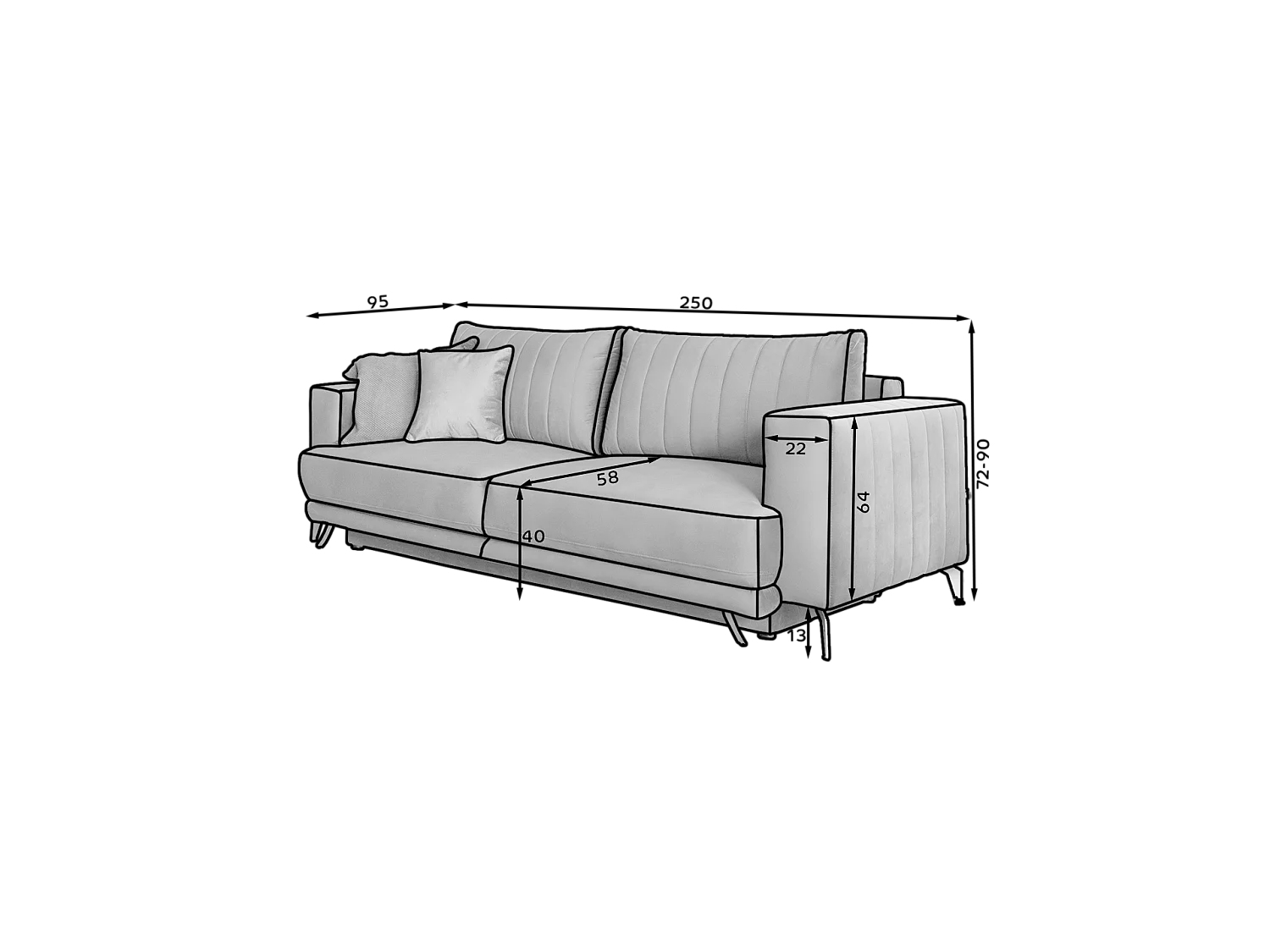 3 Pers. Couch Maestro