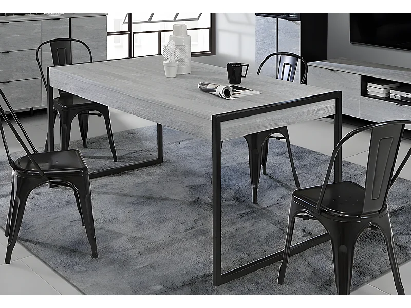 Tavolo da pranzo Grace (90x166)/Grigio