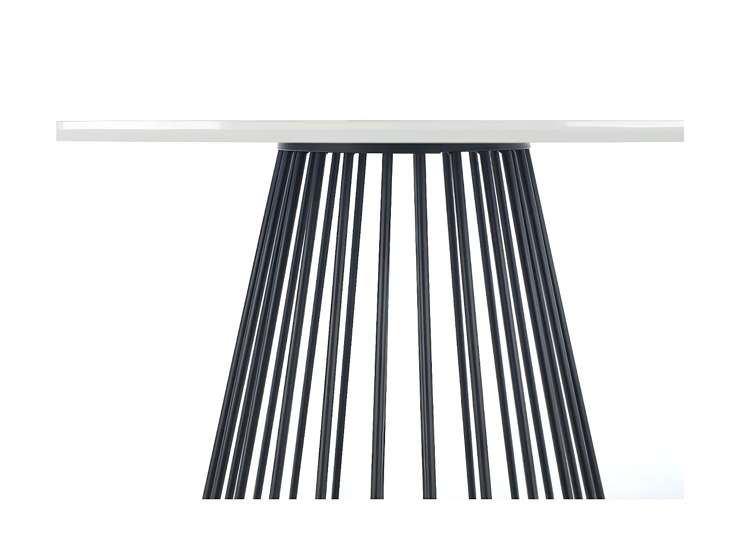 Esstisch Broadway/MDF/Furnier/Marmor Design/Weiss&Schwarz