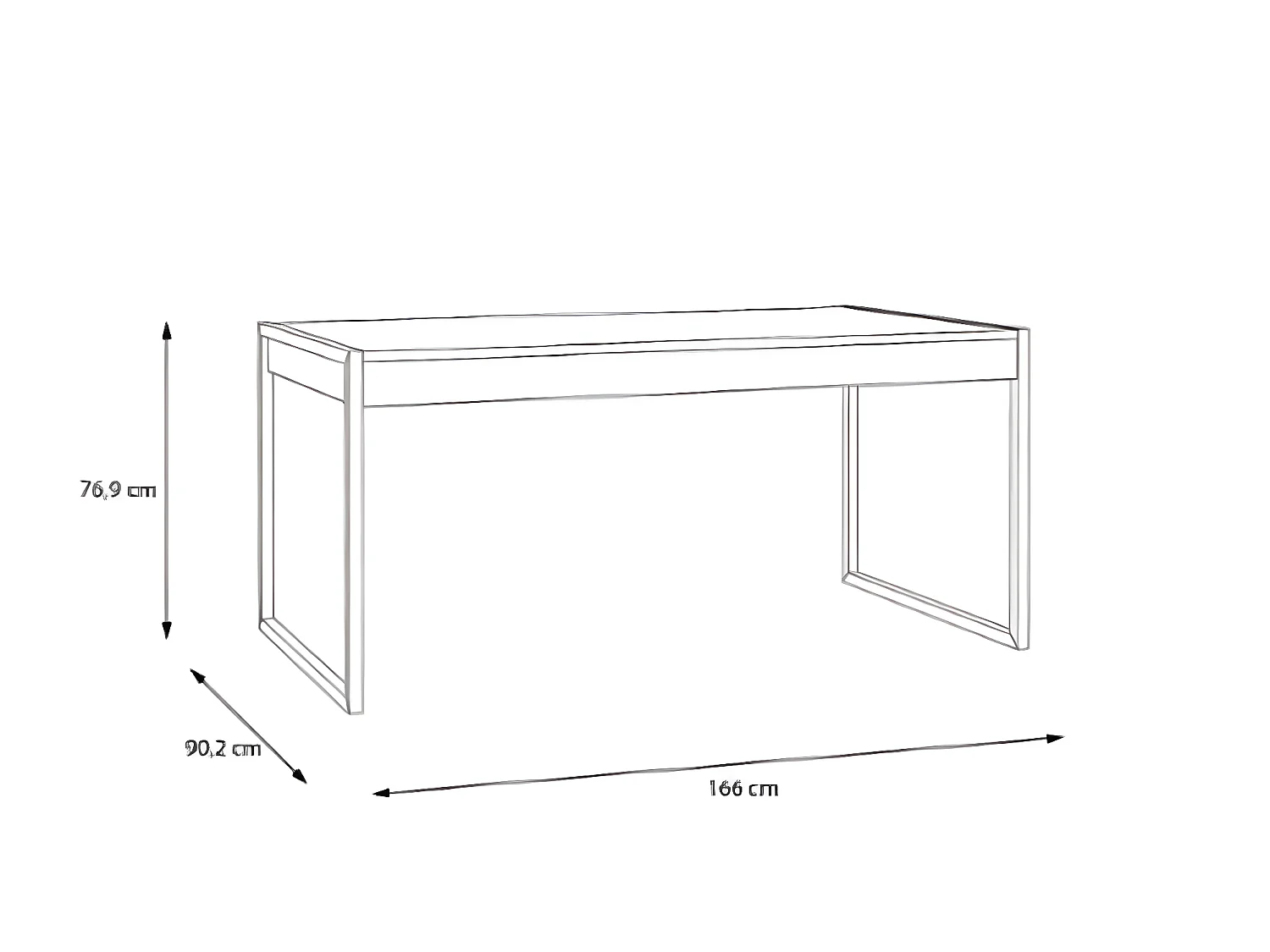 Esstisch Berger (90x166)