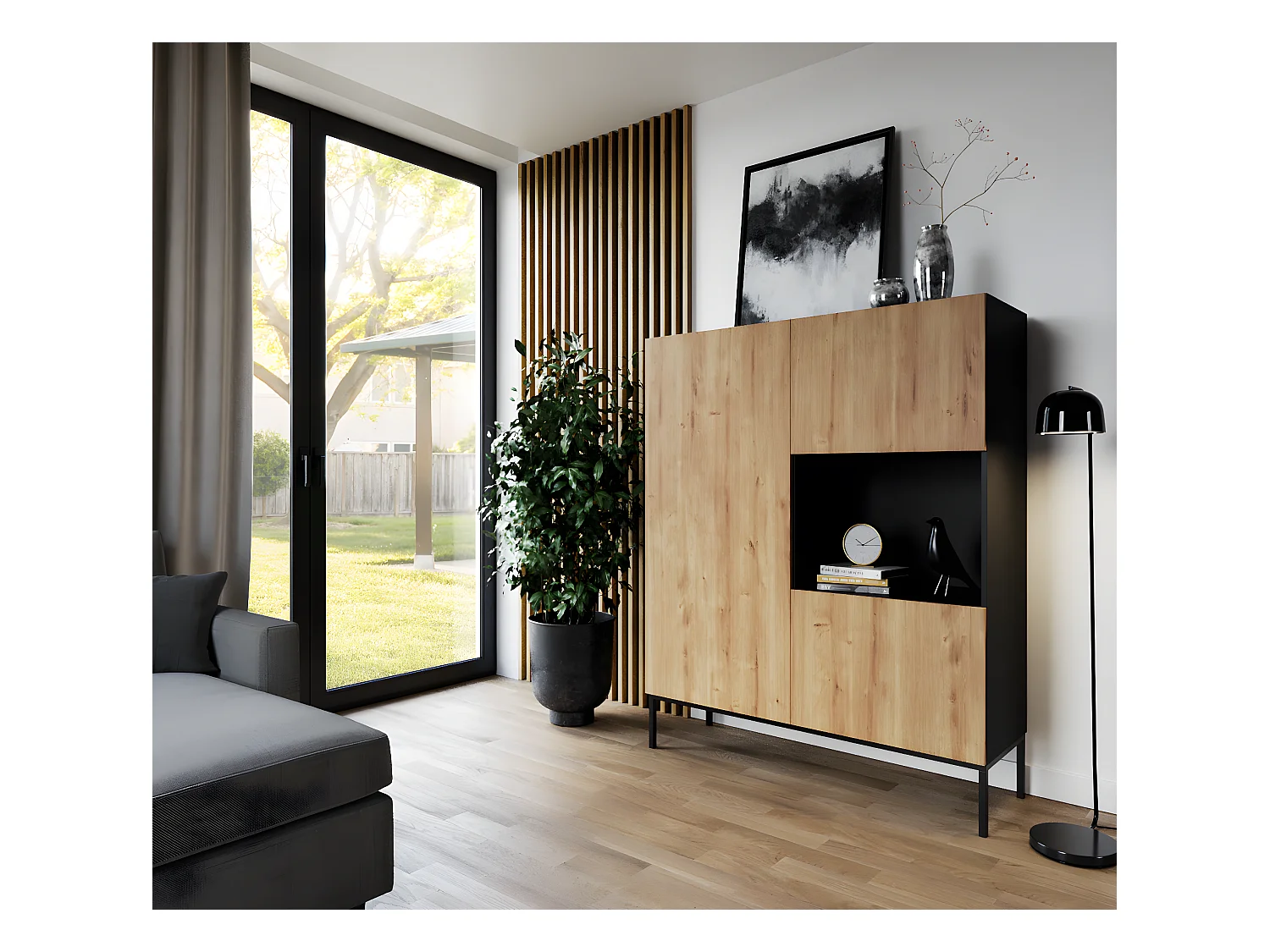 Highboard Farnia MW / In Magazzino/Artisan&Nero