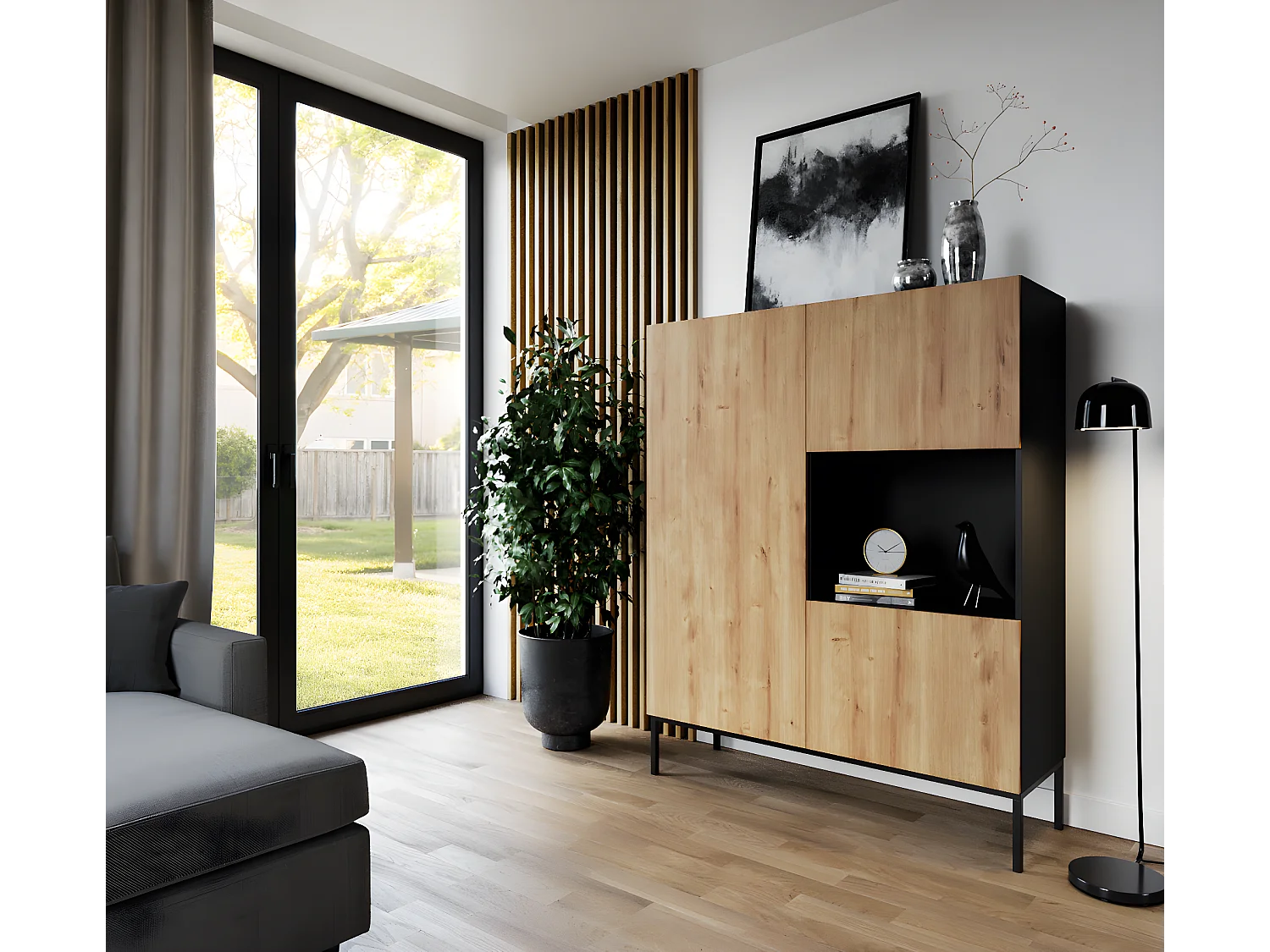 Highboard Farnia MW / In Magazzino/Artisan&Nero