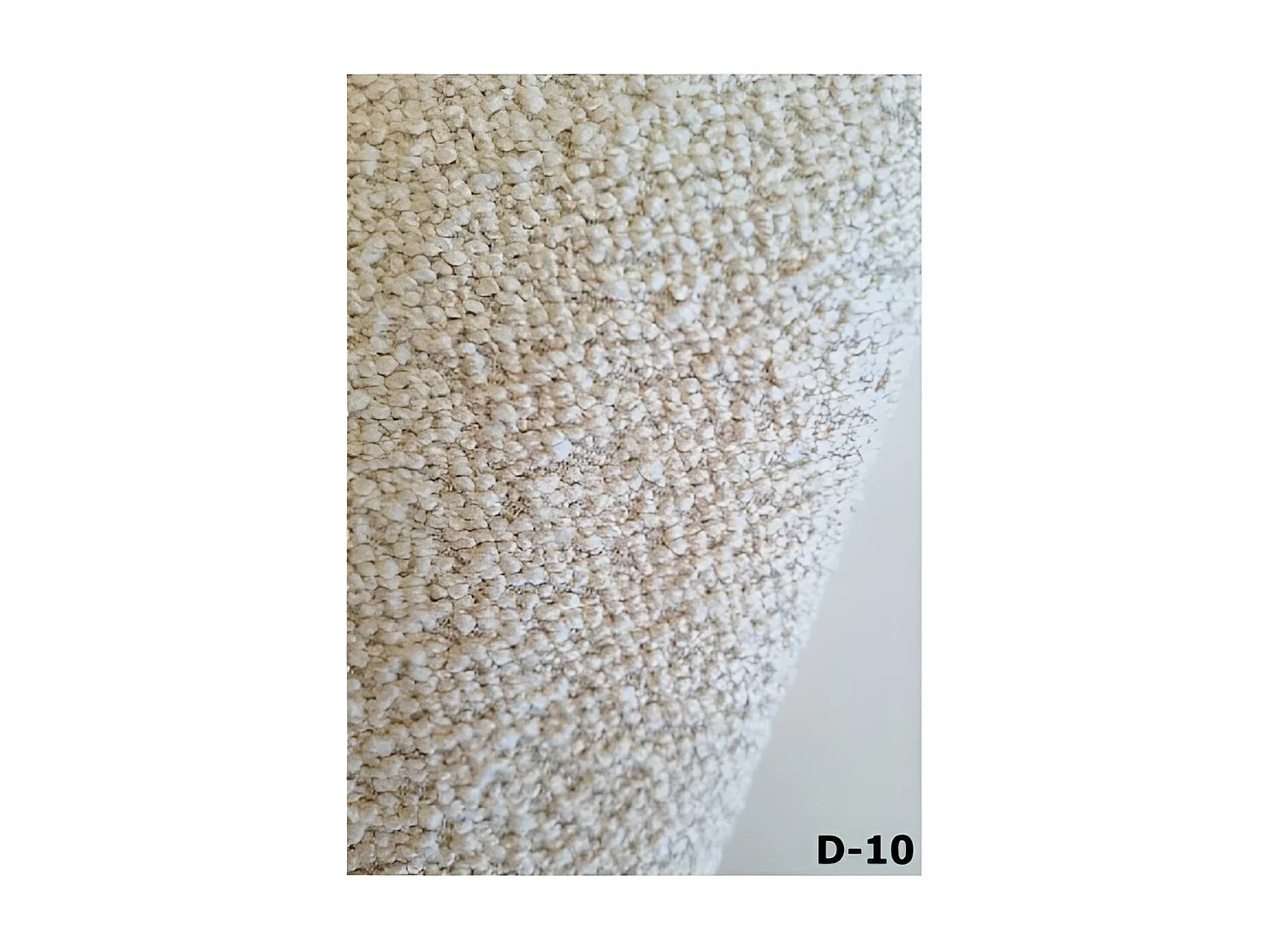 Canapé Corner Tesla R/Tissu-Bouclé/Blanc