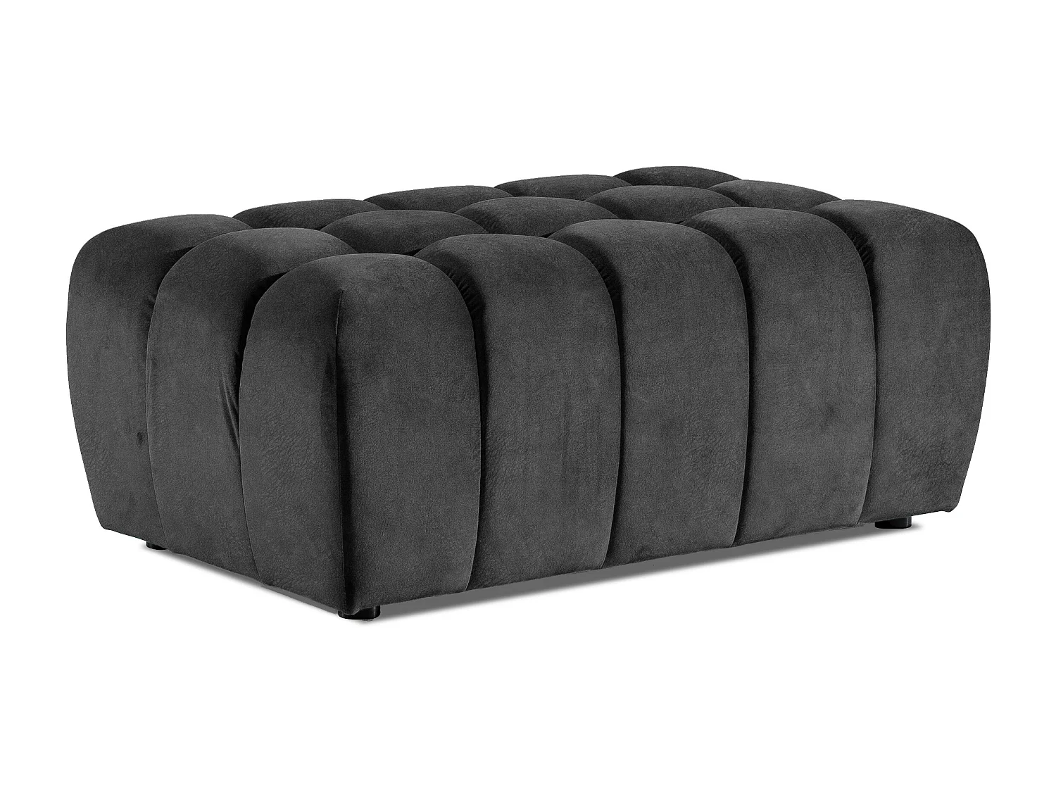 Pouf Commforti/Stoffbezug/Anthrazit