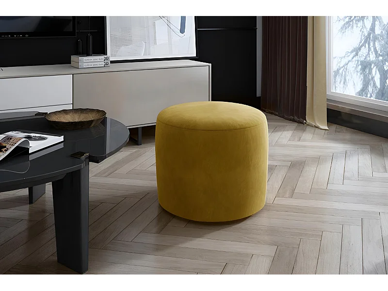 Hocker Jasmin/Stoffbezug/Orange/An Lager