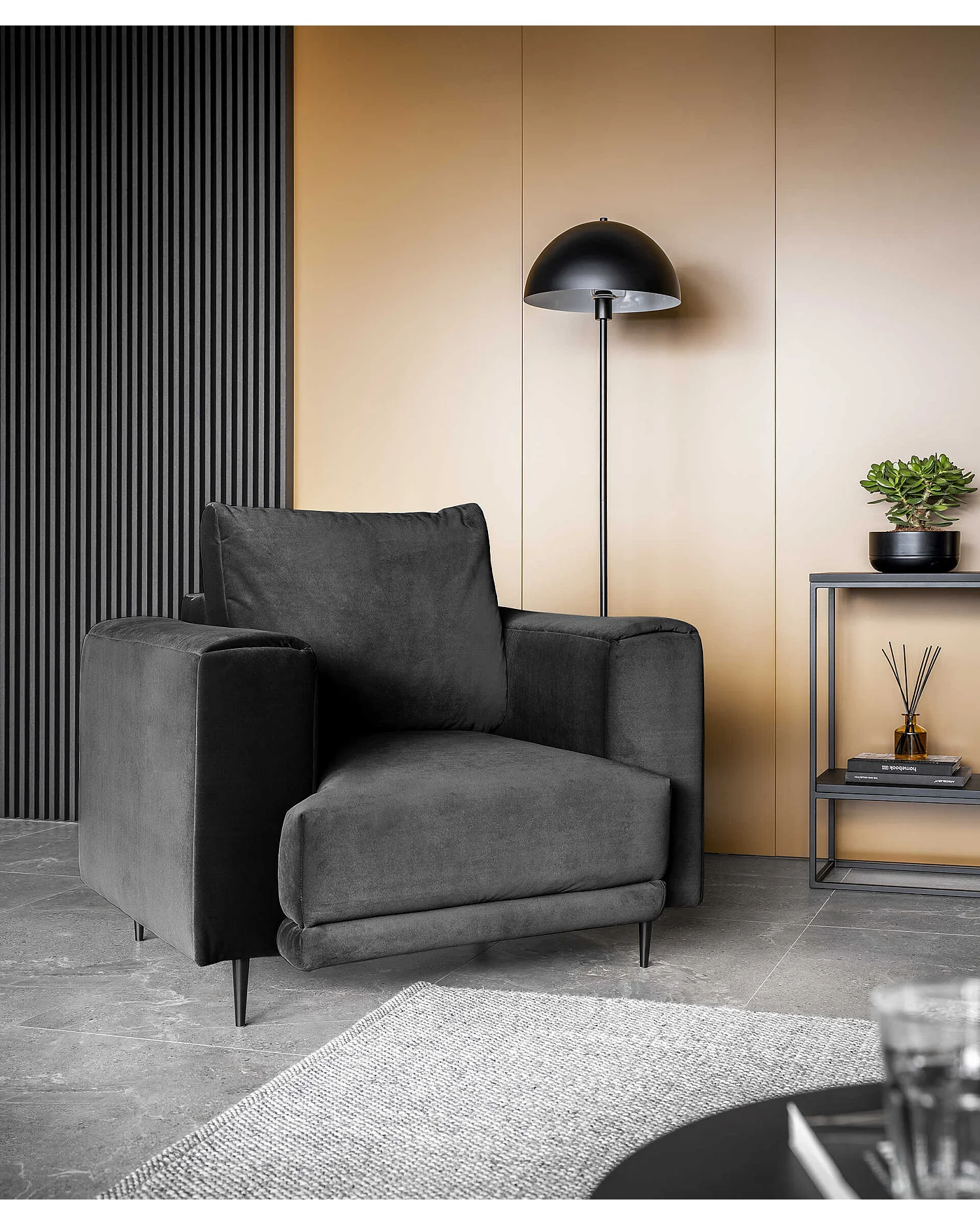 Bureau Hobas/Blanc/Marron/Noir/Aggloméré laminé