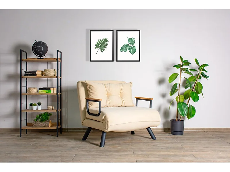 Poltroncina Harper/Tessuto/Nero